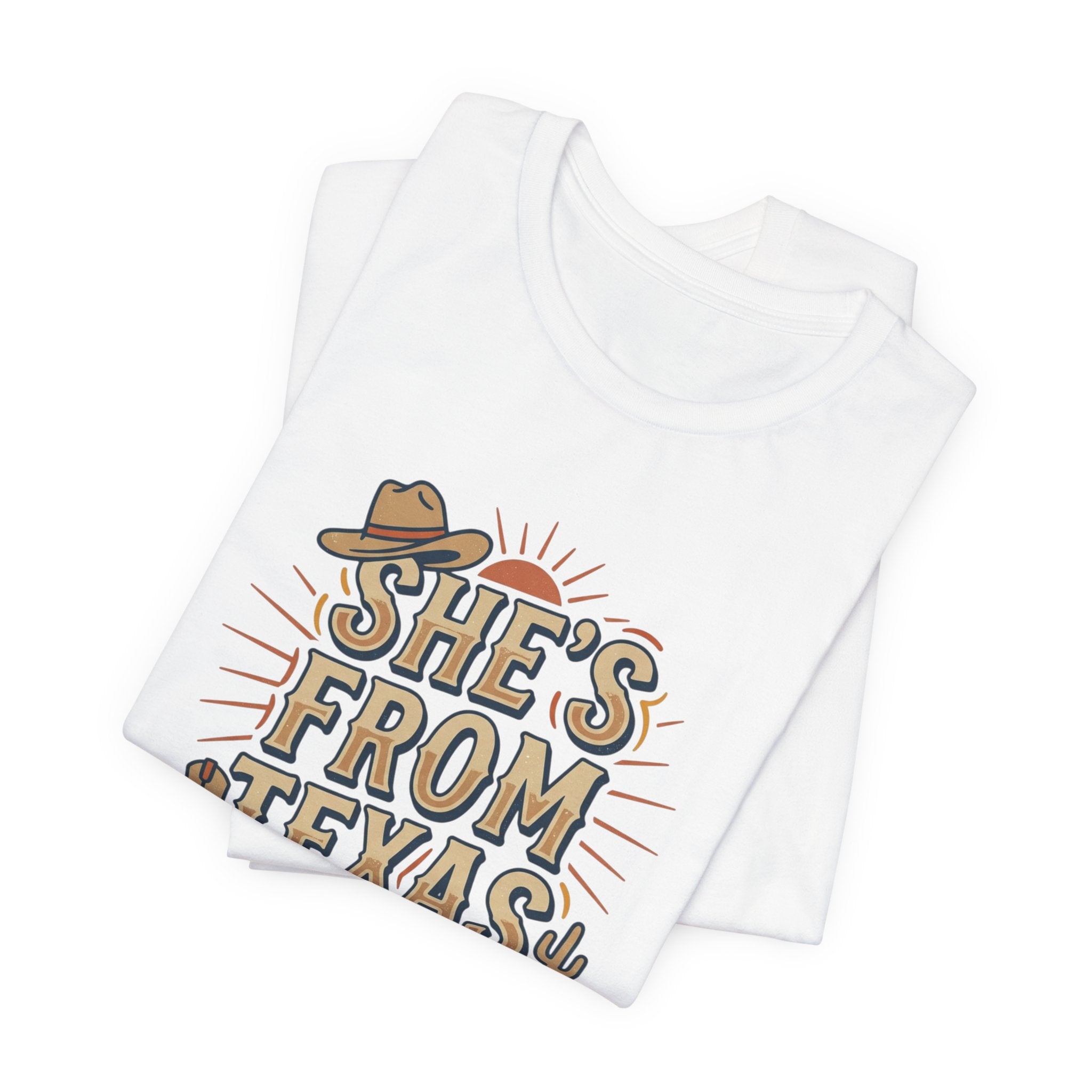 She’s From Texas T-Shirt | Lone Star, Cowgirl Southern Pride