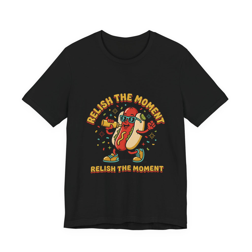 Relish the Moment Hot Dog Tee | BBQ, Fourth of July, Retro Patriotic