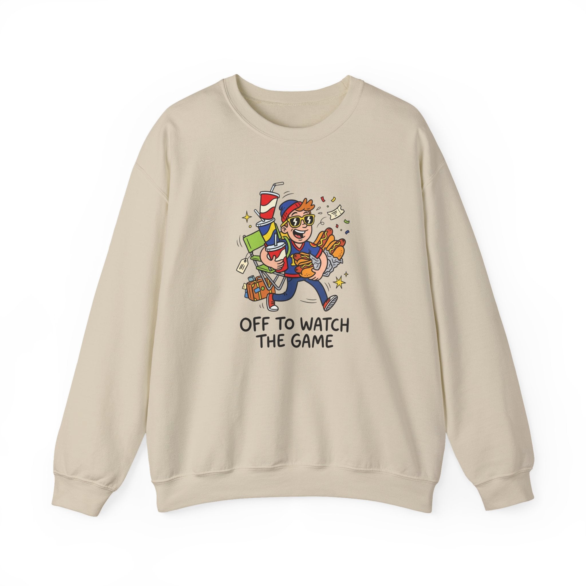 Off to Watch the Game Crewneck Sweatshirt | soccer watch party, match-day outfit