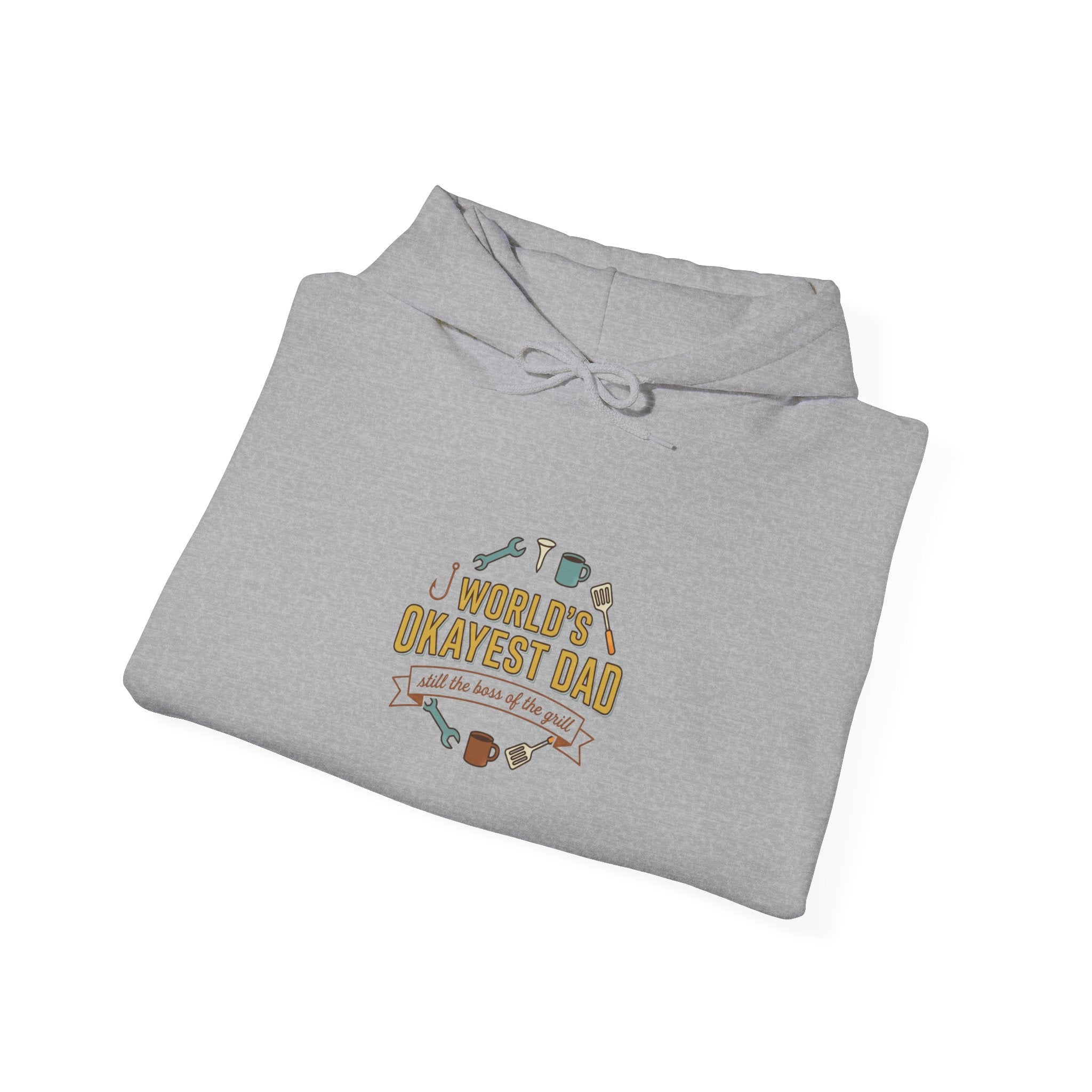 World's Okayest Dad Hoodie | Father's Day, Retro Outdoorsy, Sarcastic