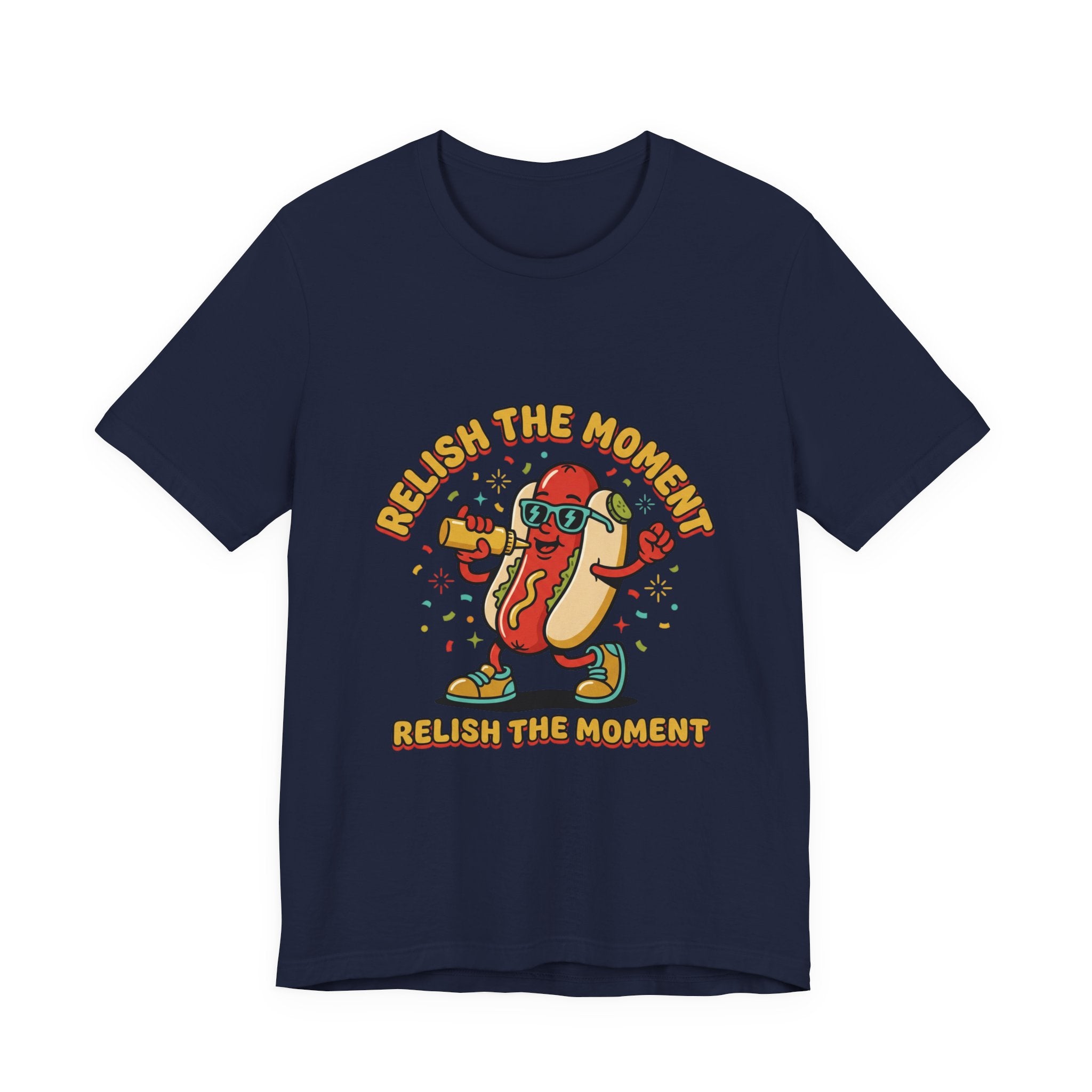 Relish the Moment Hot Dog Tee | BBQ, Fourth of July, Retro Patriotic