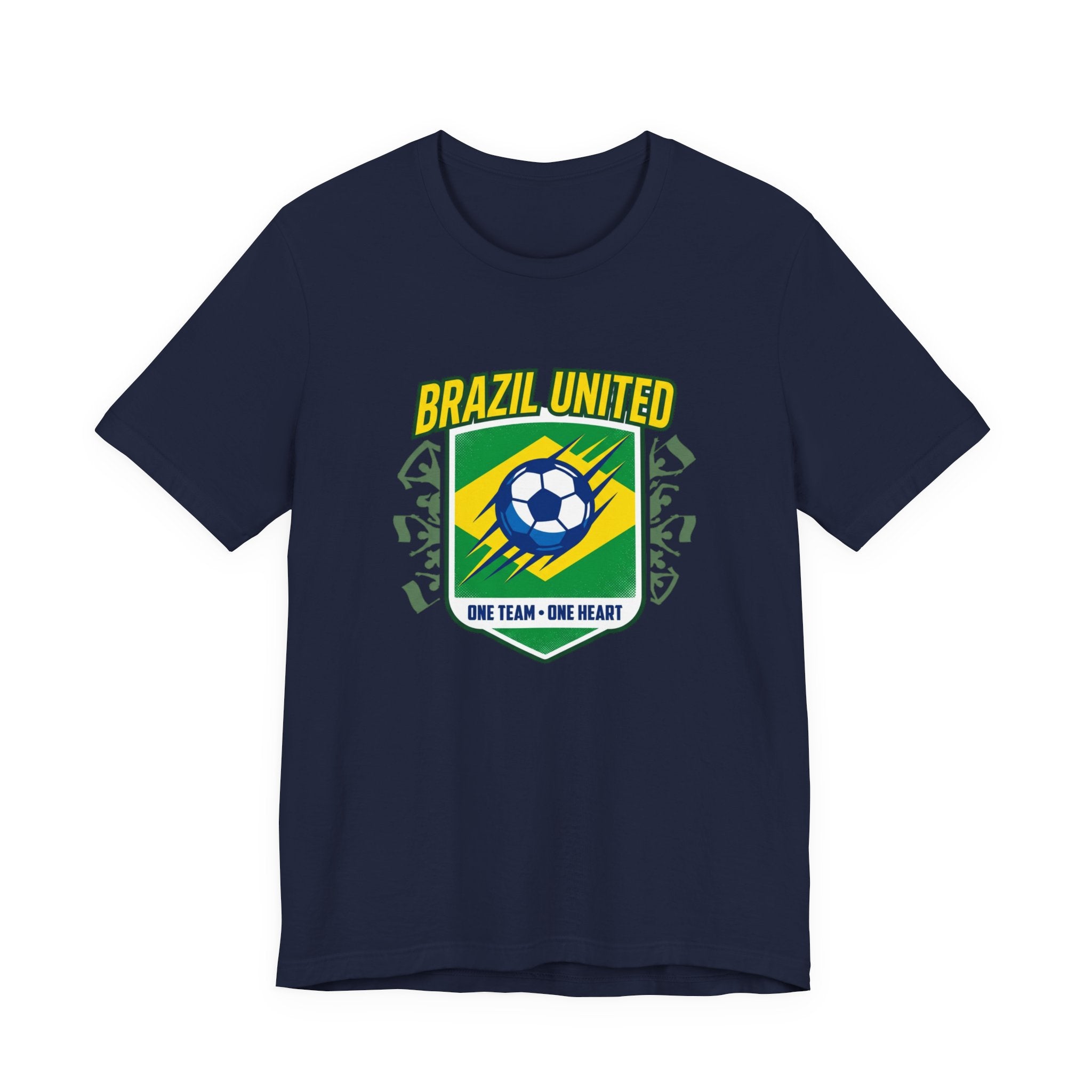 Brazil United Soccer Shield Tee | country pride, retro soccer