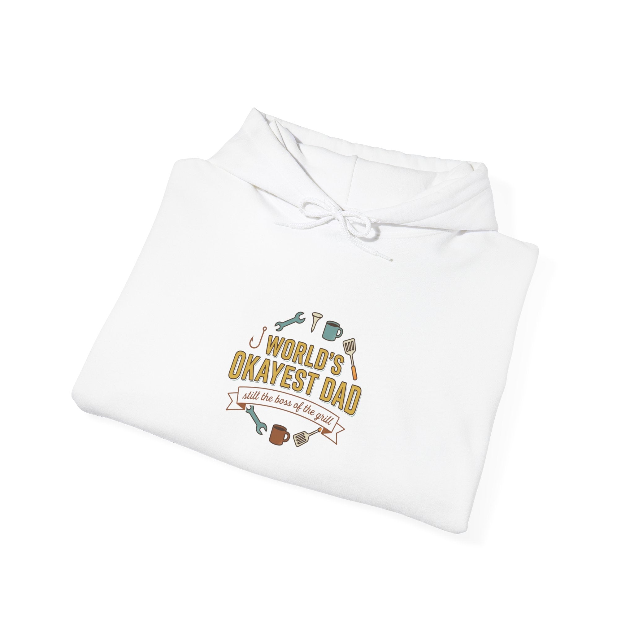 World's Okayest Dad Hoodie | Father's Day, Retro Outdoorsy, Sarcastic