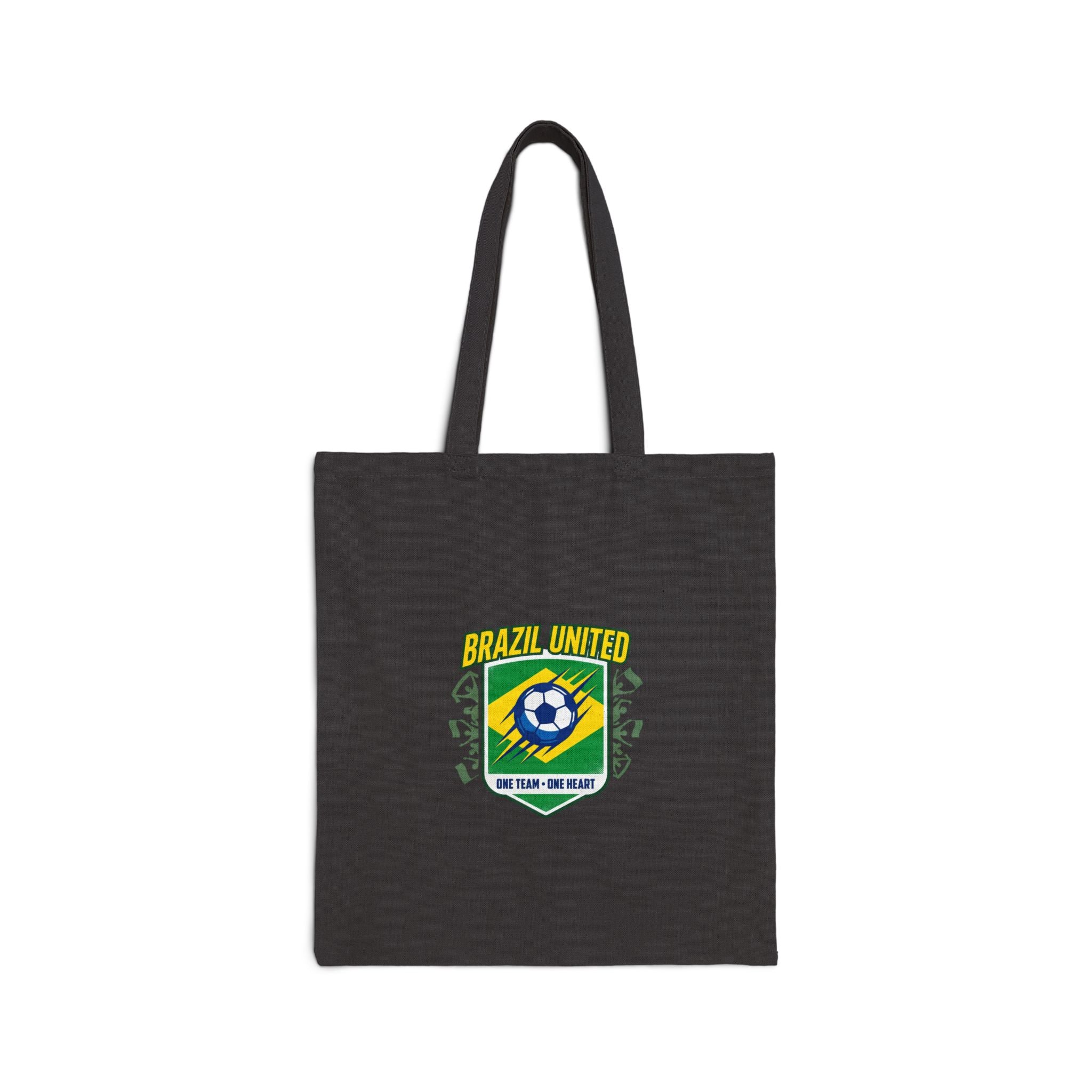 Brazil United Tote, retro soccer country pride, national colors supporters