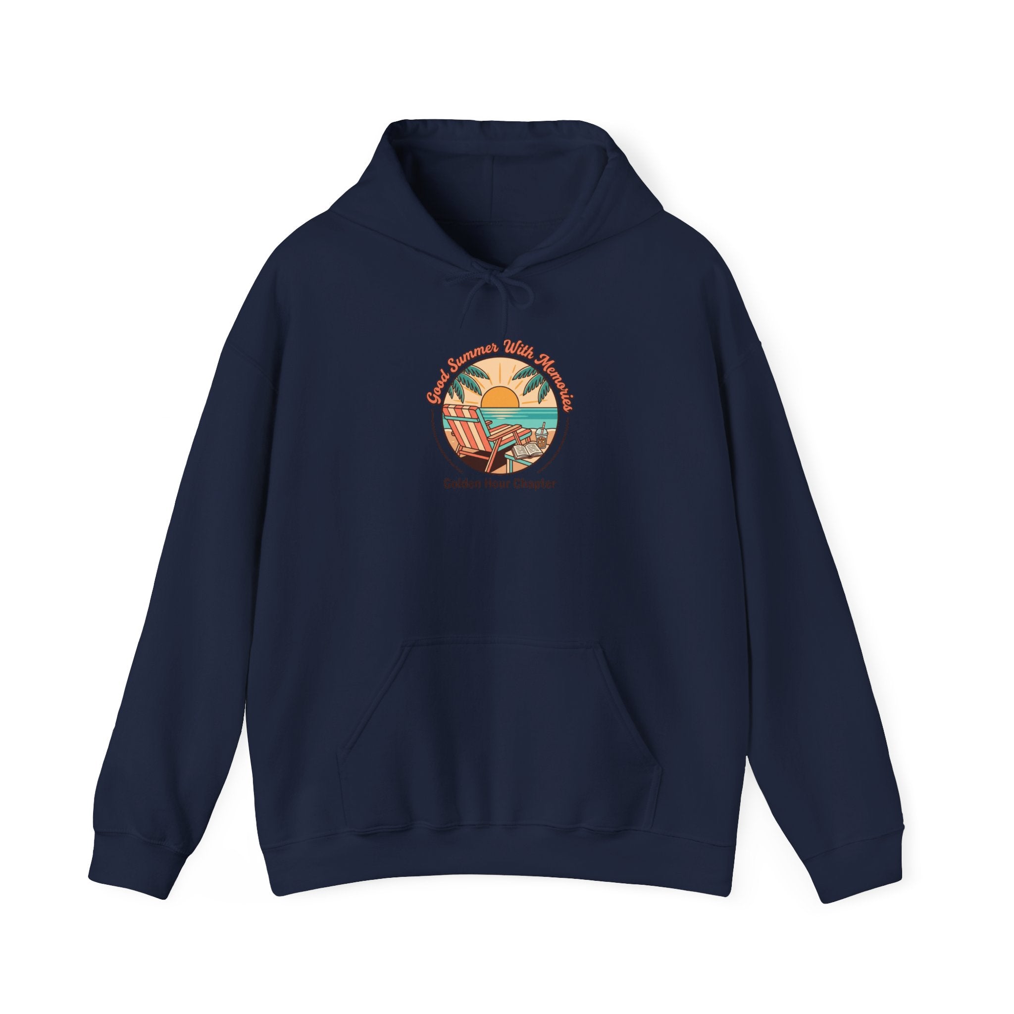 Sunny Coastal Sunset Hoodie | summer aesthetic, retro pastel