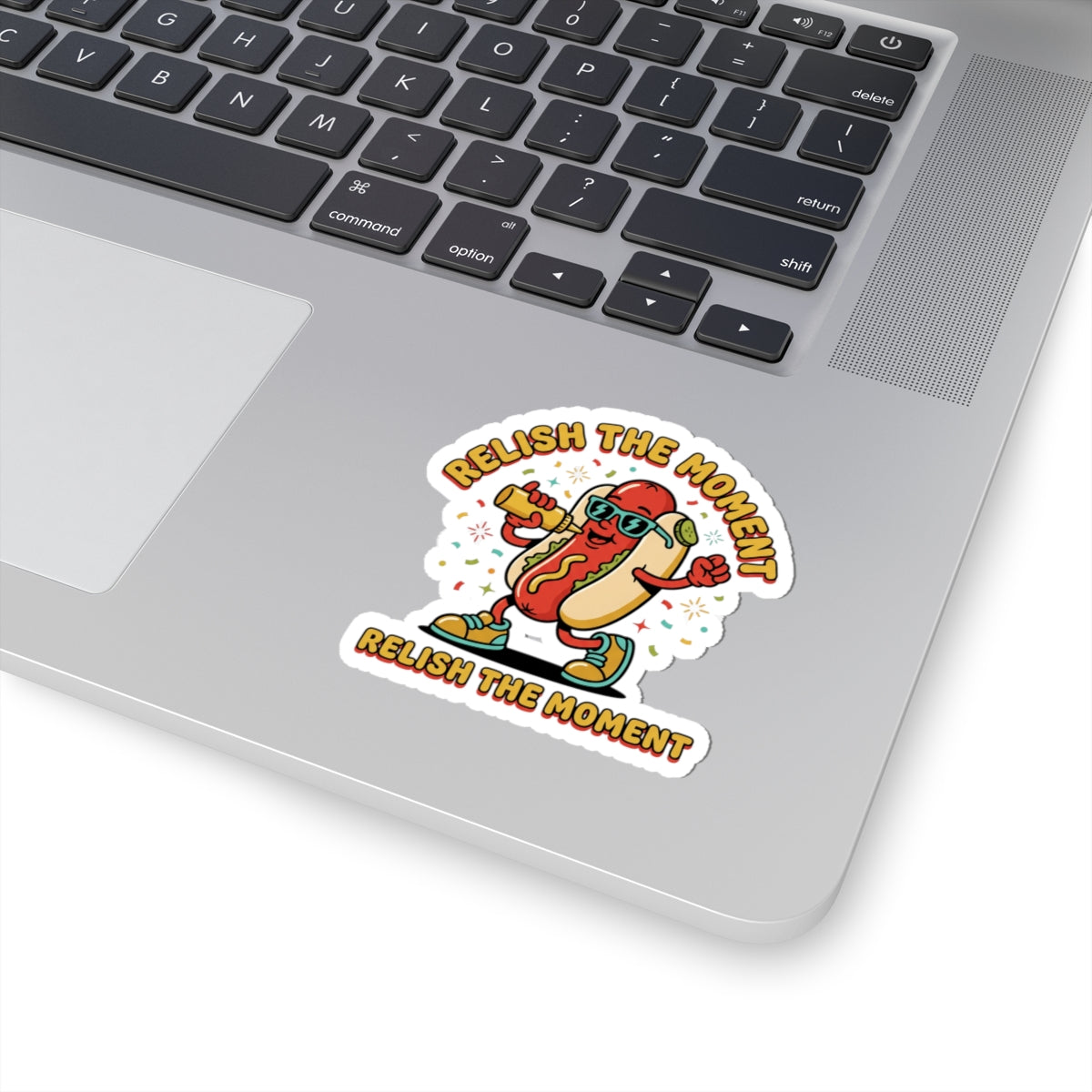 Relish the Moment Hot Dog Sticker | BBQ, Fourth of July, Patriotic