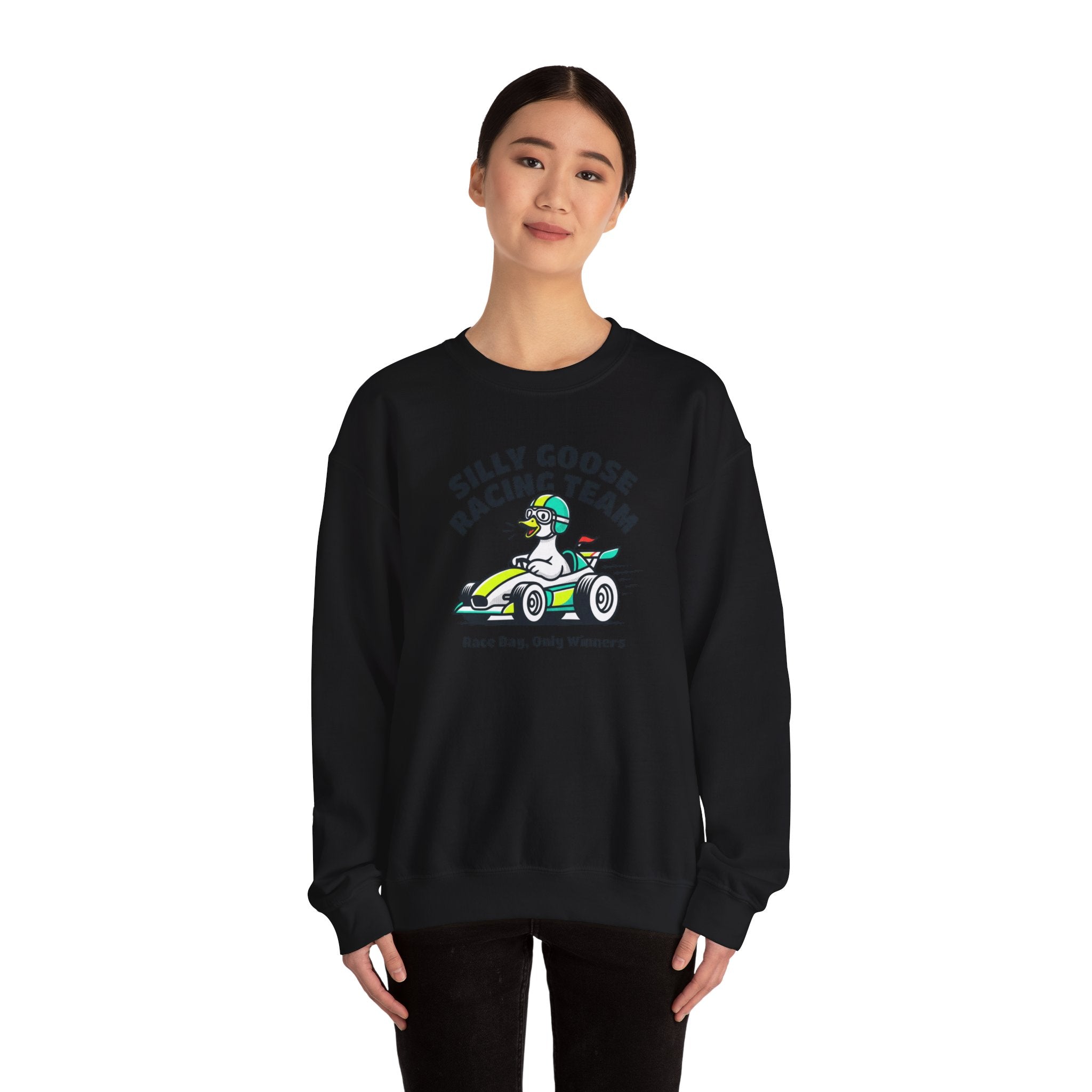 Silly Goose Racing Team Sweatshirt | racing, goose, motorsport