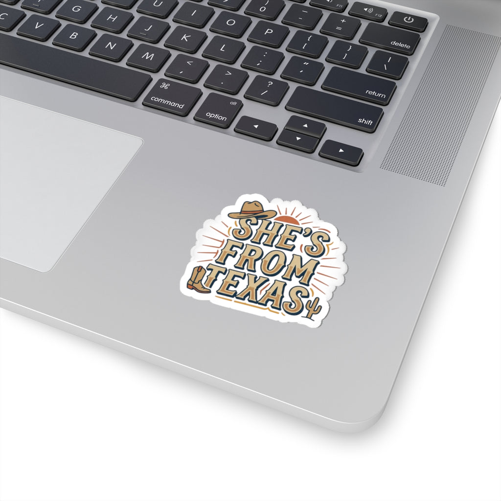 She's From Texas Sticker | Lone Star, cowgirl, southern pride
