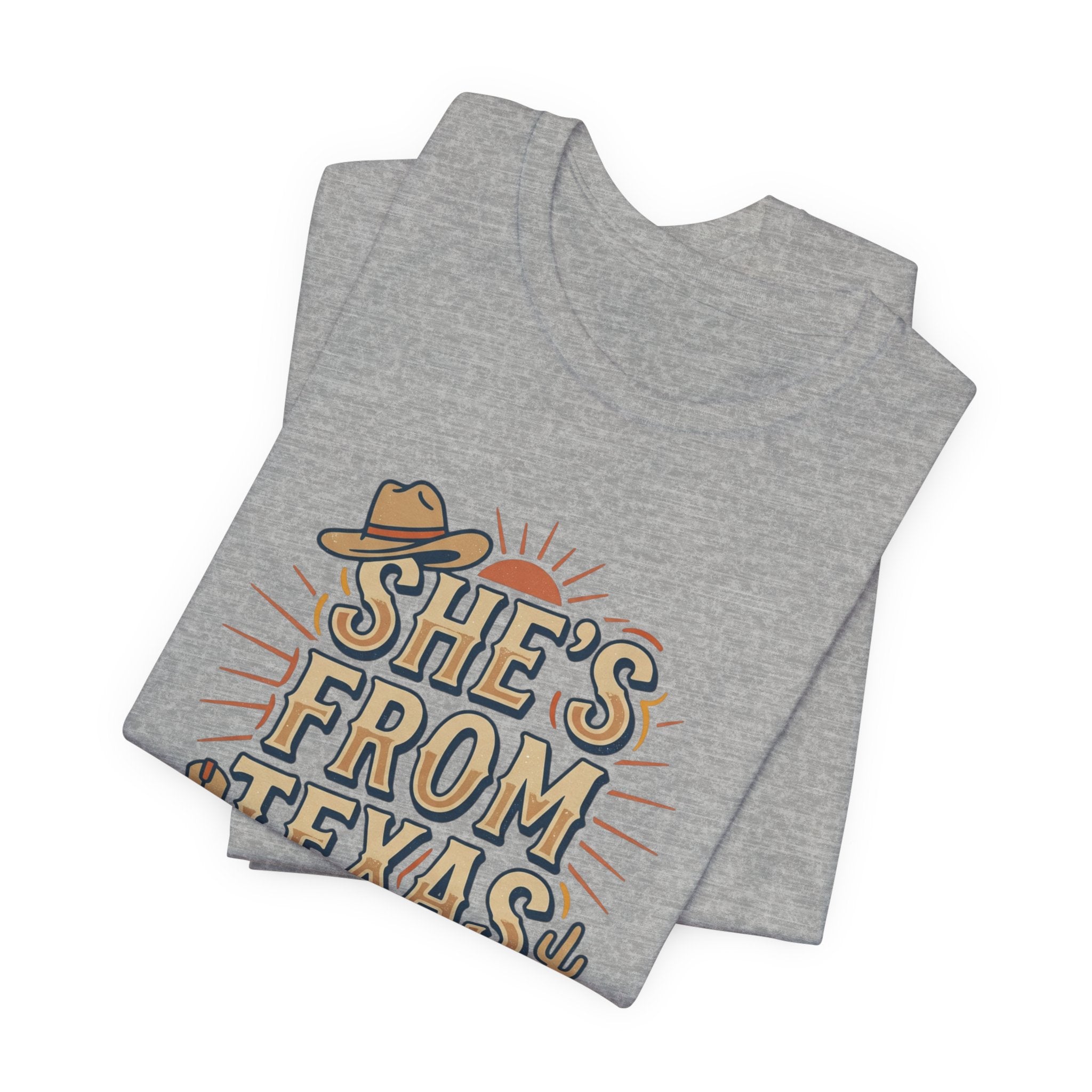 She’s From Texas T-Shirt | Lone Star, Cowgirl Southern Pride