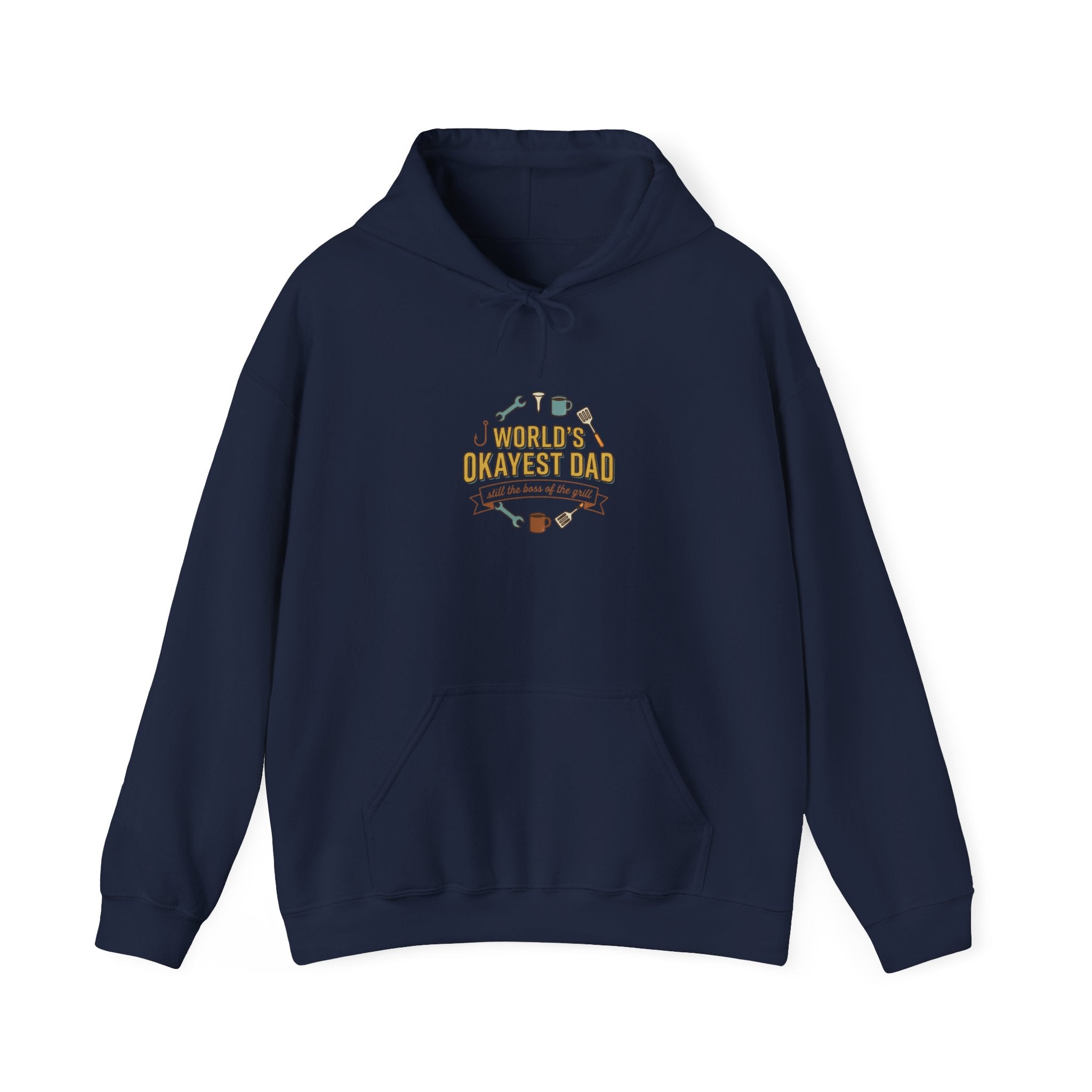 World's Okayest Dad Hoodie | Father's Day, Retro Outdoorsy, Sarcastic