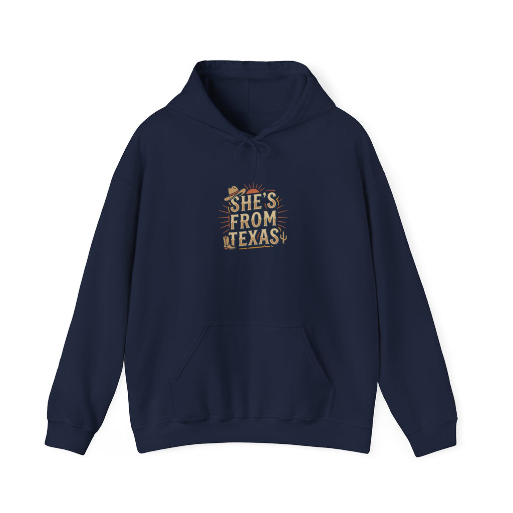 She's From Texas Hoodie | Lone Star, Southern Cowgirl Pride