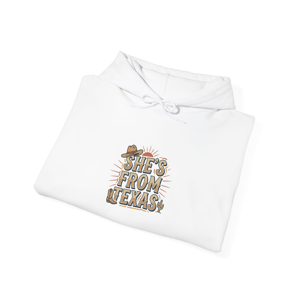 She's From Texas Hoodie | Lone Star, Southern Cowgirl Pride